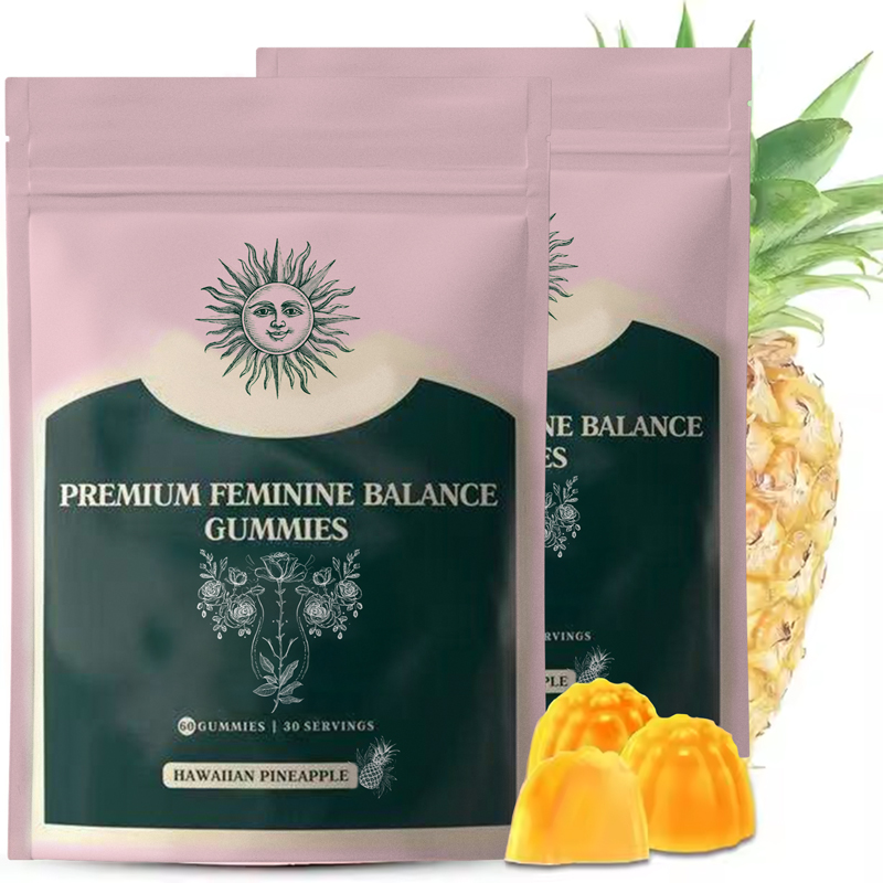 Oem Herbal Supplement Organic Probiotics Gummy Vaginal Health Herbal Extract Vitamin Supplement Balance Probiotics Gummy
