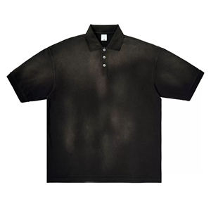 2025 Spray Monkey Washed Vintage T-Shirt 250g Algodón puro Solapa desgastada Manga corta - Product Image 1