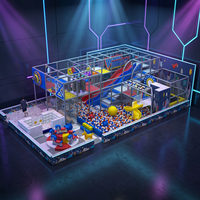 Aire de jeux intérieure personnalisée pour enfants thème équipement de terrain de jeu d'escalade souple