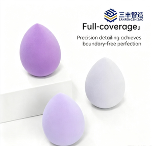 3 in 1 Purple Blending Sponge <b>Bundle</b>- purple waterdrop shape blending sponges*3 - Product Image 1