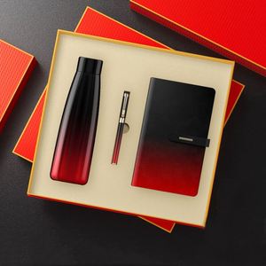 Ensemble cadeau promotionnel FX pour entreprise, articles pour cadres, carnet, bouteille isotherme, stylo, cadeaux avec logo client pour hommes et femmes - Product Image 5