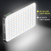 Lumière de remplissage LED pour téléphone portable de poche rechargeable par USB 6W 3000mAh D10 avec clip pour iPhone Android iPad ordinateur portable TikTok Vlog