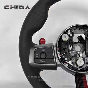 Volante de Cuero Personalizado de Alta Calidad Compatible con BMW <span class=keywords><strong>Mini</strong></span> R50 R55 R56 R57 F54 F55 F56 F57 F60 JCW <span class=keywords><strong>Cooper</strong></span> <span class=keywords><strong>S</strong></span> 2013-2019 - Product Image 4