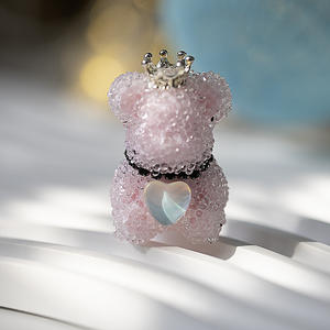 Cuentas de Resina de Cristal con Diseño de Corona de Azúcar y Oso, para Manualidades, Fabricación de Joyería, Accesorios de Porcelana, Venta Caliente 2025, GY - Product Image 5
