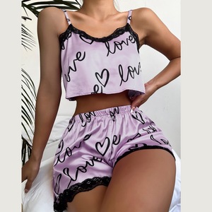 Pijama Feminino de Duas Peças Estampado Conjunto de Dormir - Product Image 2