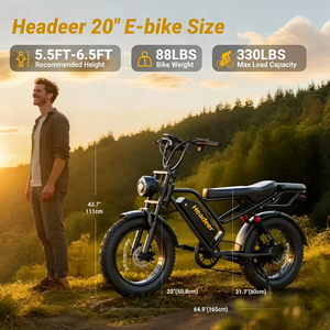 Vélo électrique tout-terrain à pneus larges, vélo électrique tout-terrain, fatbike électrique, vélo électrique à suspension intégrale, vélo électrique de montagne - Product Image 6