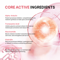 Sérum facial personnalisé OEM à l'alpha-arbutine, thérapie contre l'hyperpigmentation, acide tranexamique, correcteur de taches brunes, soins du visage, produits de soin de la peau