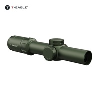 Lunette de visée T-EAGLE EOX1.2-6 X24 IR LPVO avec éclairage rouge réglable, étanche, en aluminium, lentilles multicouches, réglage de la parallaxe
