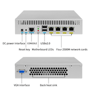 BKHD J4125 4G 5G DDR4 mSATA 4 i225 2.5GB NIC Mini PC Modem intégré personnalisé sans ventilateur RJ45 Vpn Pfsense routeur Oem pare-feu