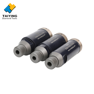 Brocas de diamante para perforación en húmedo TAIYING CDR-024 de 6 mm, rosca 5/8-11, acabado en óxido negro, para perforar azulejos de cerámica, porcelana y <span class=keywords><strong>Dekton</strong></span>. - Product Image 2