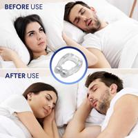 Solutions anti-ronflement : Clip nasal transparent avec aimant, en silicone EVA de qualité alimentaire, dispositif de réduction du ronflement pour la santé
