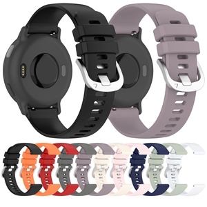 สายนาฬิกาซิลิโคนนุ่มแบบขายส่ง ระบายอากาศได้ดี สายเปลี่ยนสำหรับ Garmin Vivoactive5 ขนาด 20 มม. 22 มม. 18 มม. - Product Image 2