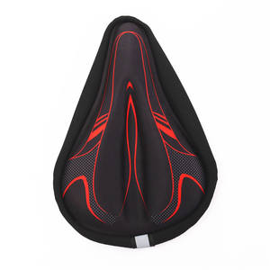 Nuevo cojín para sillín de bicicleta, funda de silicona cómoda negra y roja para bicicleta de montaña, accesorios de ciclismo, Unisex, adultos, HDZD 01 - Product Image 4