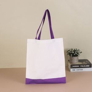 Sac fourre-tout en toile personnalisé avec logo, sans soufflet, 34 couleurs, impression personnalisable pour cadeau promotionnel, vente en gros - Product Image 5