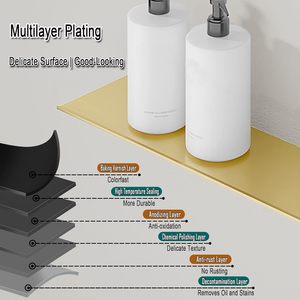 Juego <span class=keywords><strong>de</strong></span> 2 estantes flotantes <span class=keywords><strong>de</strong></span> Metal para <span class=keywords><strong>ducha</strong></span>, estante <span class=keywords><strong>de</strong></span> exhibición decorativo montado <span class=keywords><strong>en</strong></span> <span class=keywords><strong>la</strong></span> pared para dormitorio, sala <span class=keywords><strong>de</strong></span> estar, baño y oficina - Product Image 3