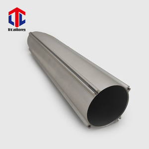 6063 T5 T6 50x50 ekstrüde yuvarlak kare alüminyum alaşımlı profil boruları silindir tüp özel eloksal muhafaza alüminyum yuvarlak kutu - Product Image 1