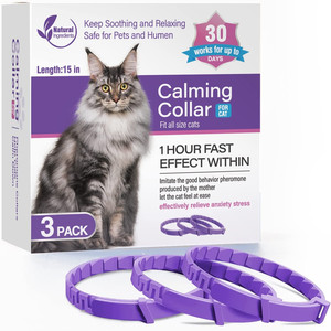 Vente en gros de colliers calmants quatre saisons réglables tout usage pour animaux de compagnie collier calmant pour chiens et chats - Product Image 3