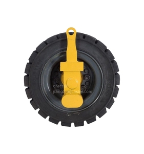 Juego de Ruedas Giratorias para Contenedores de 10 Toneladas de Uso Rudo Tipo Plano de Goma con Elevación Hidráulica para Transporte ISO - Product Image 2