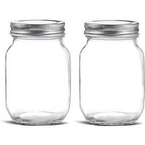 Mason <b>Jars</b> With Lid Wholesale Price Food Grade Available Different Sizes LFGB Food Clear Glass Kitchen Carton Minimalist - Product Image 1