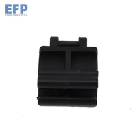 Clip de fixation de câble solaire noir certifié, autobloquant, en nylon PA66 et acier, type clou circulaire, pour bord de module solaire