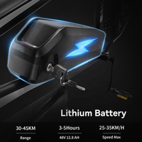 Vélo électrique Naturun à double suspension, acier carbone, écran numérique électronique, moteur sans balais 750W, charge rapide, batterie amovible 48V