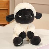 Jouets en peluche mouton noir mignon, porte-clés en peluche mouton, poupée super douce avec rembourrage en coton PP, cadeaux