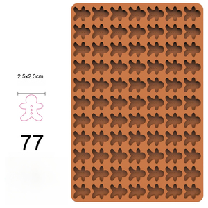Household Silicone Baking Mold 77 Cavities Candy Chocolate <b>Cookie</b> Mold Family Party 3D DIY Handmade Caramel Gummy - Product Image 2