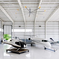 Hangar préfabriqué en structure métallique pour le stockage d'avions et les projets de construction d'installations aéronautiques