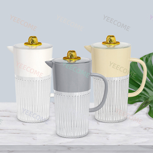 Yjm8512a Công Suất 2.3L Biểu Tượng Tùy Chỉnh Đa Năng Bình Nước Vòng 7 Pcs Bình Nước Bộ Thời Trang Nước Trái Cây Uống Lưu Trữ Bình - Product Image 5