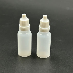 Petite bouteille de 15 ml en plastique translucide pour les <span class=keywords><strong>yeux</strong></span> avec embout de buse Conteneur d'emballage de liquide pour remplissage secondaire de pigment - Product Image 1