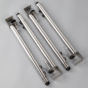 Furniture <strong>Legs</strong> Stainless Steel Luxury Bar Office Desk Coffee Dining Metal F Shape Clamp <strong>Adjustable</strong> <strong>Height</strong> Telescoping <strong>Table</strong> <strong>Legs</strong> - Product Image 2