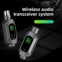 Système de microphone sans fil XLR XTUGA C-950 avec récepteur audio UHF double/simplé, émetteur, suppression du bruit, portable, en plastique, dynamique