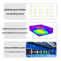 Éclairage de terrain de basketball intérieur à CRI élevé pour luminaires, diffuseur anti-éblouissement en PC en nid d'abeille pour suspensions de gymnase 6000-6500K