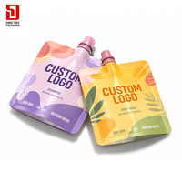 Sachets souples personnalisés avec bec verseur pour emballage de liquides : shampoing, savon liquide, crème pour les mains et cosmétiques de soin