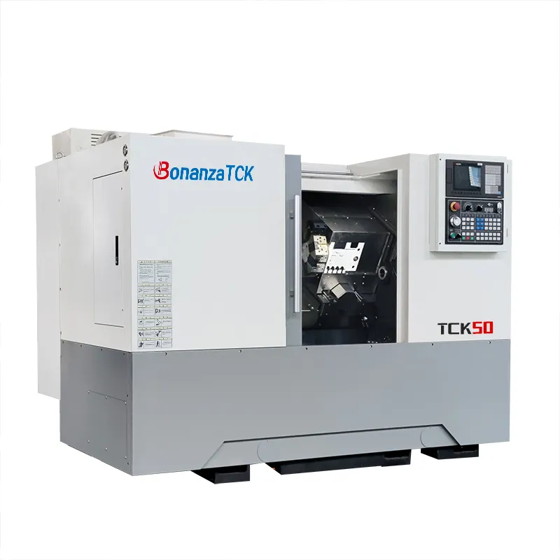 Máy Tiện Giường Nghiêng CNC TCK50G Máy Tiện Điều Khiển Cnc Tự Động Máy Tiện Điều Khiển Cnc