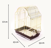 Cage à oiseaux écologique en gros, construction en fil de fer, design pliable, motif animalier, boîte d'élevage pour perroquets, plateau en plastique