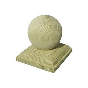 Accessoires d'extérieur 7x7 cm Sphère de couverture de poteau en bois - Product Image 2