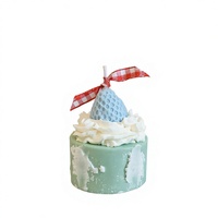Bougie parfumée à l'arôme de fraise, en cire de soja mélangée, faite à la main, en forme de fruit artificiel, mignonne, décoration pour la maison