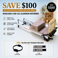 Reformer de Pilates professionnel en aluminium avec système de poulies silencieuses pour le remodelage corporel et la flexibilité