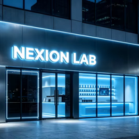 Enseigne lumineuse 3D personnalisée à LED, étanche, en métal rétroéclairé pour l'extérieur, idéale pour les magasins, les centres commerciaux et la publicité commerciale