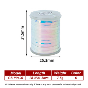Mouche attachant le <span class=keywords><strong>fil</strong></span> de corps Flash multicolore 2MM clinquant réfléchissant Durable pour les nymphes moucherons pêche à la mouche en eau salée et matériel de fixation - Product Image 2