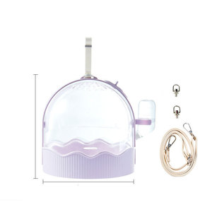 MOFESIPI Fournitures pour hamster Cage de voyage pour hamster avec bouteille d'eau Cage de sortie pour petits animaux de compagnie à sangle réglable - Product Image 1