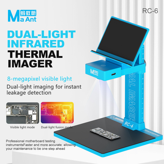 MaAnt RC-6 Dual-light Thermal Imaging Analyzer for Mobile Phone Repair Tool PCB Circuit Board Leakage Short Inspect