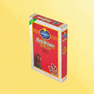 Poudre de coloration capillaire au henné brun rouge naturel, à base de plantes, semi-permanente, sans ammoniaque, pour hommes et femmes, teinture capillaire de qualité supérieure longue durée - Product Image 1