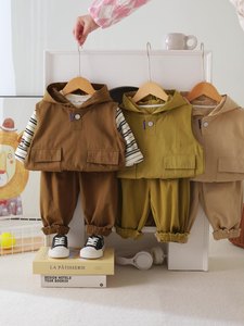 <strong>Brands</strong> Boys Sports Suits Short Sleeve Print Three-Piece Kid Clothing Sets Wholesale Baby <strong>Clothes</strong> for Sale - Product Image 5