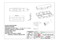 Porte-fusibles en ligne VICFUSE Vf-209F4 en nylon et laiton 6.3*30/6.3*32mm certifiés CUL, conformes RoHS/REACH, fabriqués en Chine