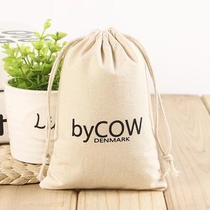 Pochette en mousseline naturelle écologique avec logo personnalisé imprimé, sac en <span class=keywords><strong>coton</strong></span> biologique pour cadeaux, <span class=keywords><strong>café</strong></span>, thé, pain, avec cordon de serrage, sac anti-poussière en mousseline - Product Image 5