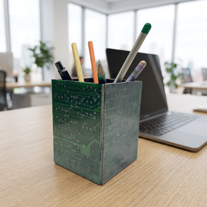 Porte-stylo créatif en forme de touches de clavier, organisateur de clés d'ordinateur recyclé, boîte de rangement de papeterie de bureau, décoration de bureau écologique - Product Image 2