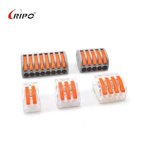 Conector de cable de empalme de conexión rápida reutilizable transparente compacto de 4 pines, hecho de plástico duradero - Product Image 4