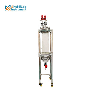 Cột sắc ký thủy tinh nhỏ gọn cho phân đoạn phòng thí nghiệm trong các phản ứng cách ly sản phẩm tự nhiên - Product Image 1